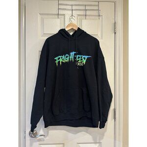 Six Flags Fright Night Black Hoodie Size L
